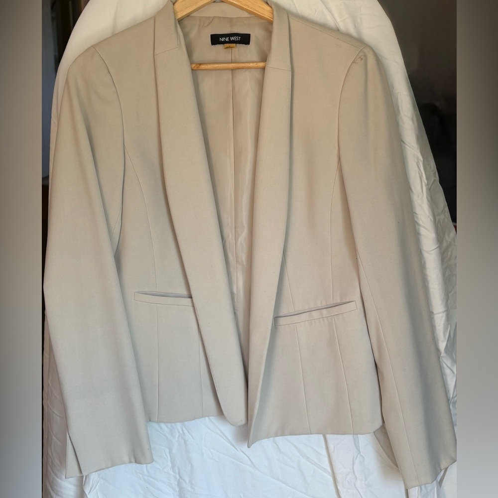 Beige Nine West Blazer